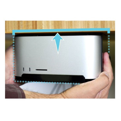 Sonnet MacCuff Studio Steel Bracket to Mount and Secure a Mac Studio Computer Under a Desk or to a Wall Sonnet MacCuff Studio Steel Bracket to Mount and Secure a Mac Studio Computer Under a Desk or to a Wall